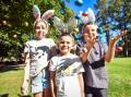 Audrey Loy, Mason Loy and Brady Loy looking forward to this year's Easter Egg Hunt. Picture by Darren Howe