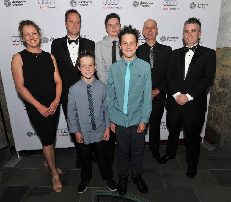 WINNERS: The Bendigo Business Excellence Awards 2016 Business of the Year Todd Newman Builders team with Kate and Todd Newman's sons Brodie and Jay. Picture: NONI HYETT