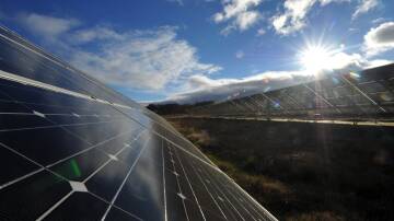 Solar panels near Bendigo. Picture file