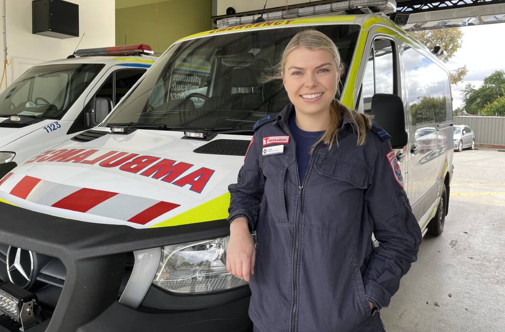 Lydia Barri has worked as a graduate paramedic for eight months. Picture by Alex Gretgrix