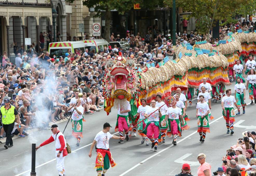 A glimpse of the Bendigo Advertiser Gala Parade in 2019. Picture by Glenn Daniels
