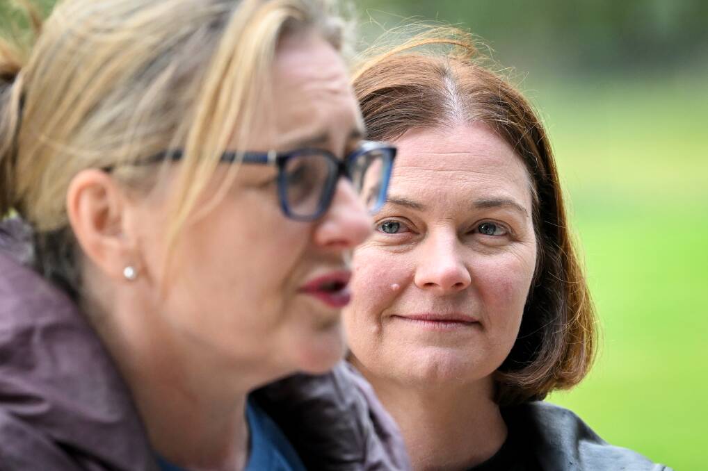 Federal Member for Bendigo Lisa Chesters with Victorian Premier Jacinta Allan were staunch 'Yes' supporters of the referendum. Picture by Darren Howe.