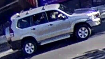The car at the centre of the police investigation. Picture supplied