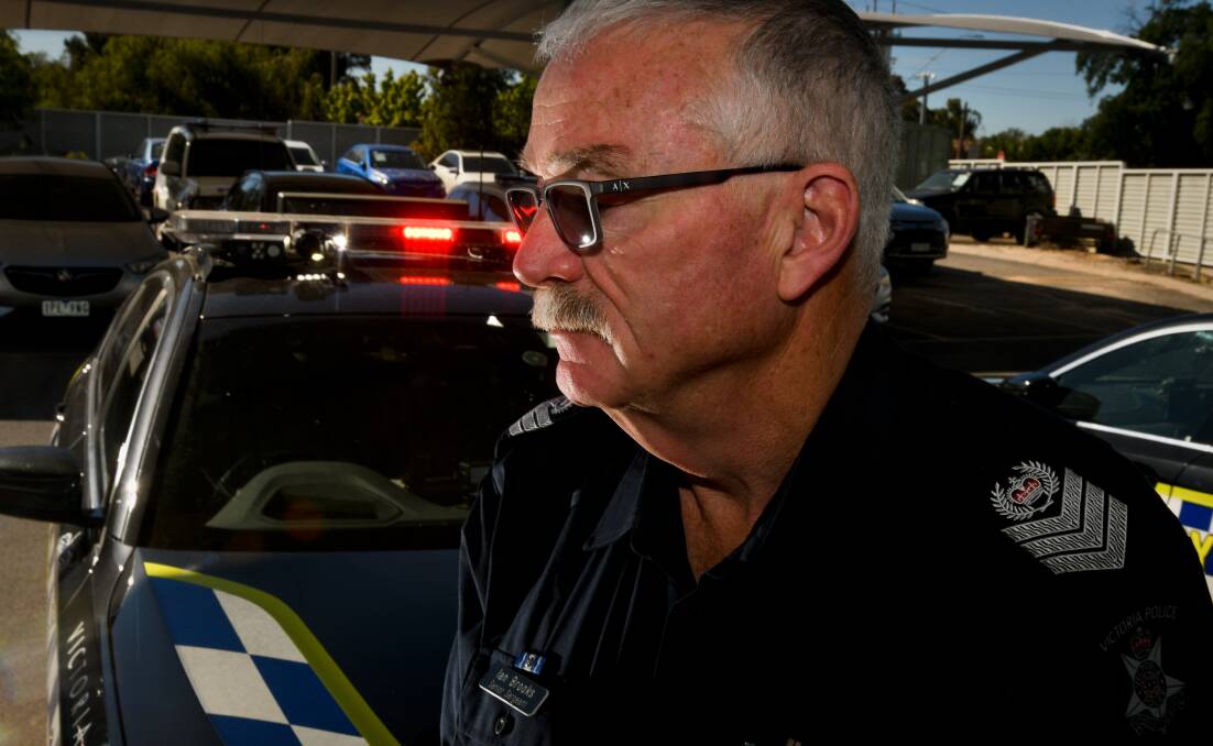 Senior Sergeant Ian Brooks says Bendigo police are continuing to focus on reducing road trauma. Picture by Noni Hyett
