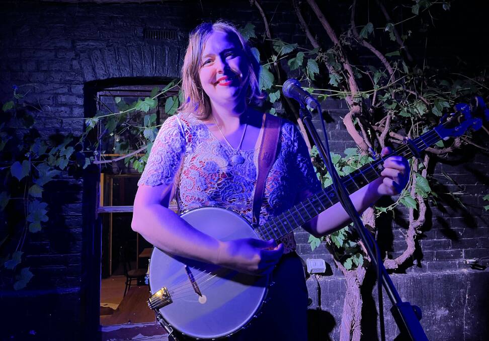 Maggie Rigby at her EP's launch in Castlemaine on Saturday, November 18. Picture by Jenny Denton