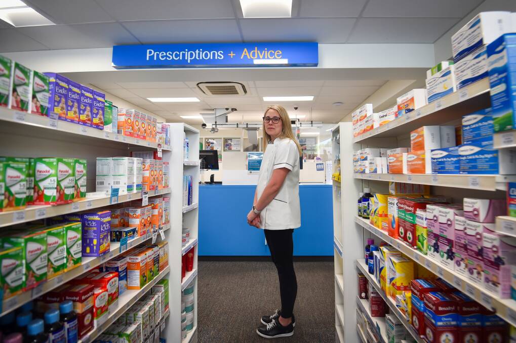Pharmacist Kirralee Miller is concerned about the policy change. Picture by Darren Howe. 