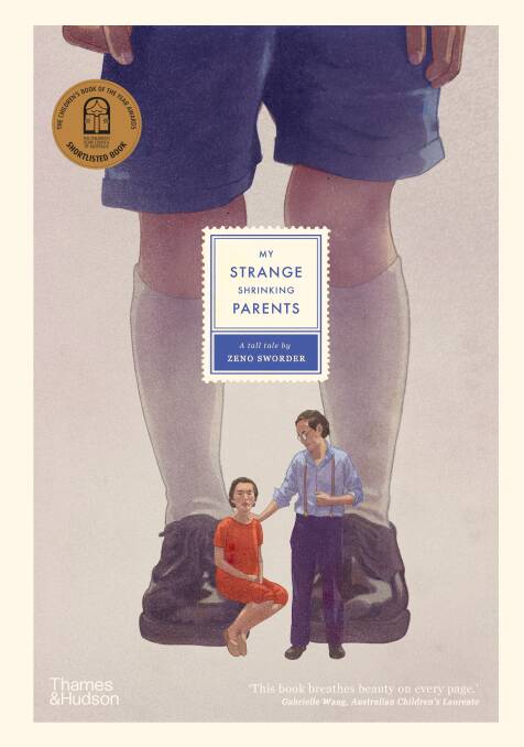 The cover of My Strange Shrinking Parents, which was named the 2023 CBCA Picture Book of the Year.