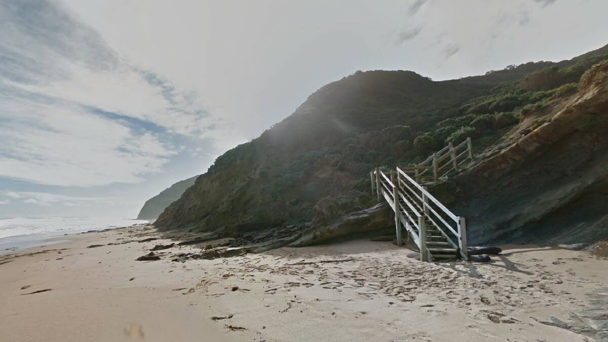 Wreck Beach at Gellibrand Lower, Victoria. Picture by Google Maps