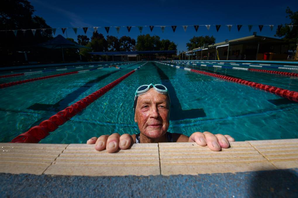 Bendigo East Swimming Pool user Heather Brisbane said the pool was an important part of her cancer treatment. Picture by Darren Howe