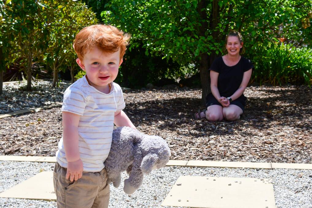 Logan Jensen was born at St John of God Bendigo Hospital. His mum Emma has been fighting to keep the hospital's maternity service open. Picture by Enzo Tomasiello