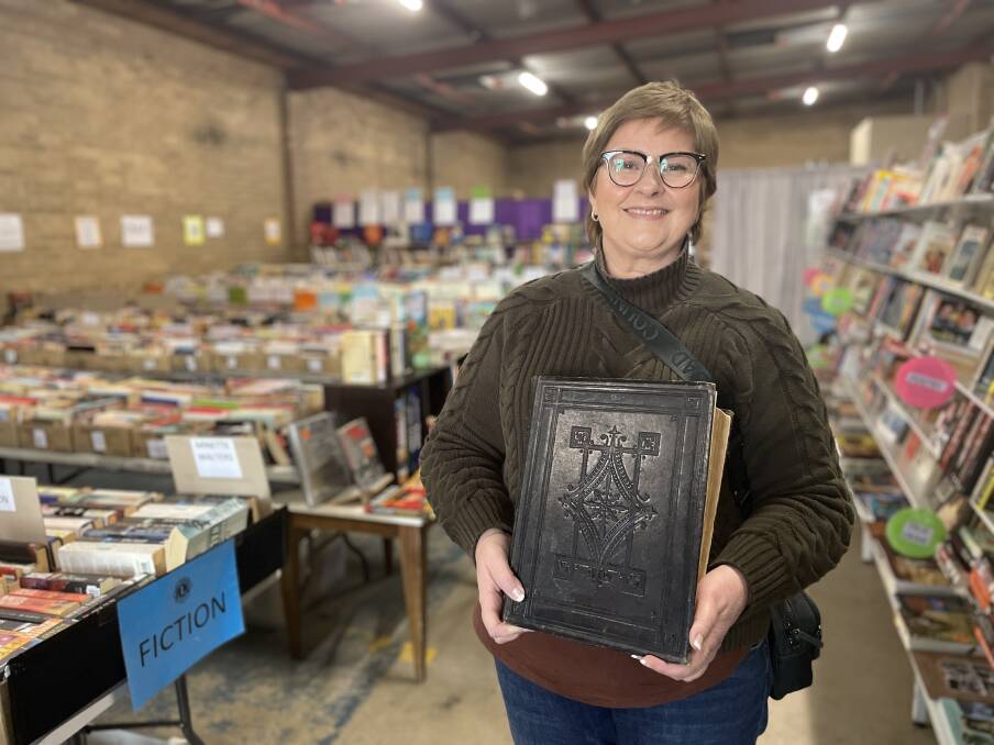 Ms Penrose says having the Bible back in the family helps her feel more connected to her history. Picture by Jonathon Magrath