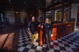 The Courthouse Hotel manager James Bridger and bar manager Gracie Howard are excitd to open the venue. Picture by Darren Howe