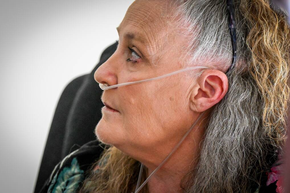Natalie Richardson has chronic obstructive pulmonary disease, a lung disease causing restricted airflow and breathing problems. Picture by Darren Howe