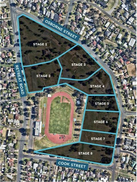 A map of Development Victoria's staged fencing approach. Image by Development Victoria