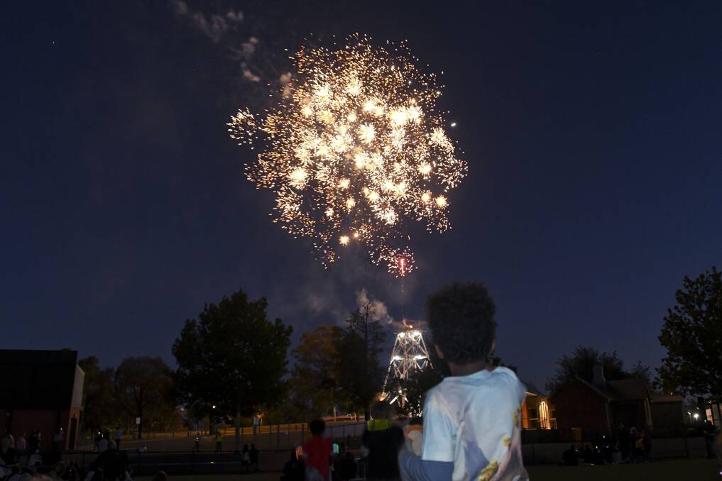 New Year's Eve fireworks in 2019, provided by Bendigo Fireworks. Picture by Noni Hyett