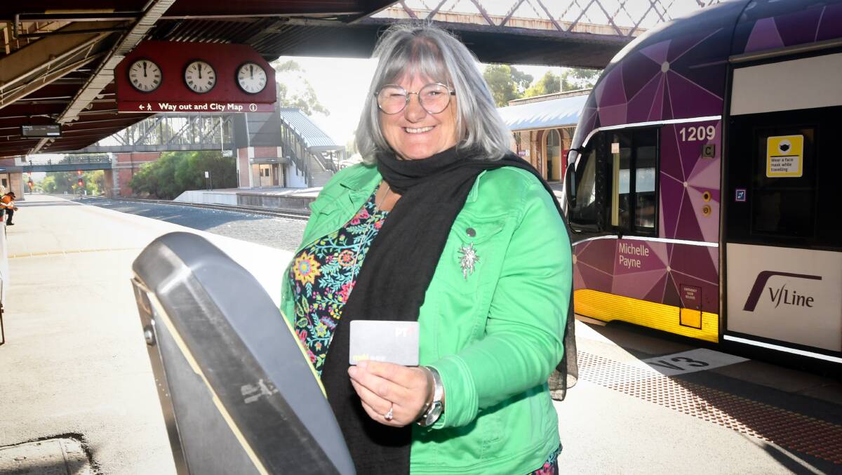 Cathy Brodie thinks the new V/Line fares are on the right track. Picture by Noni Hyett