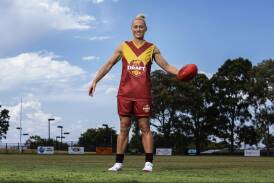 AFLW legend Erin Phillips will play for Marong in the CVFL on Sunday as part of the "Carlton Draft" campaign. Picture supplied