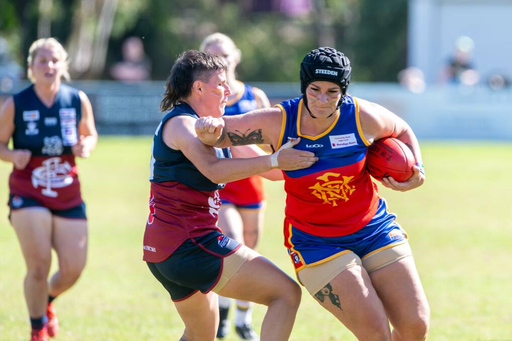 Marong's CVFL team in action against Sandhurst earlier this season. Picture by Enzo Tomasiello