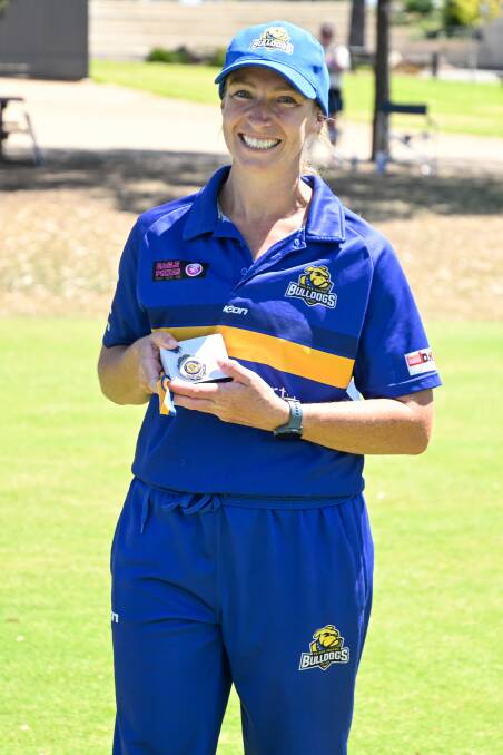 Player of the match Sarah Mannes. Picture by Enzo Tomasiello