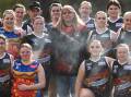 Bendigo Thunder and Marong conduct a smoking ceremony as part of NAIDOC Round celebrations at Weeroona Oval on Sunday. Picture by Darren Howe