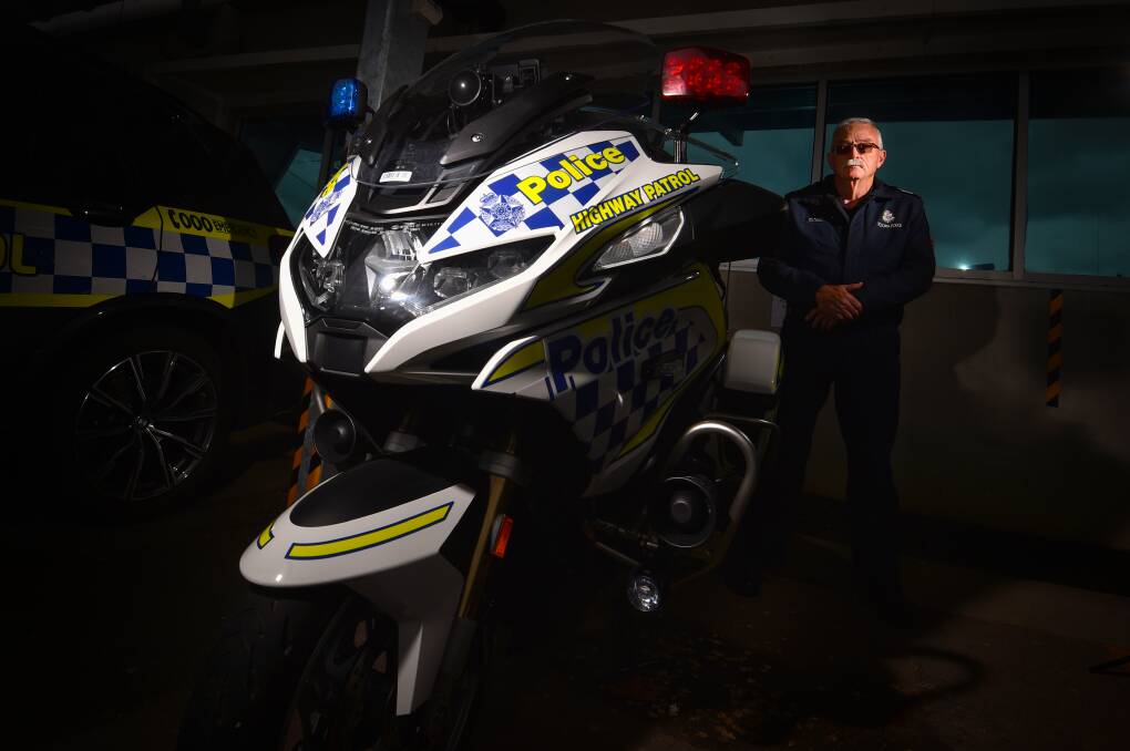 Senior Sergeant Ian Brooks says motorcycle safety is about "everybody learning to share the road". Picture by Darren Howe