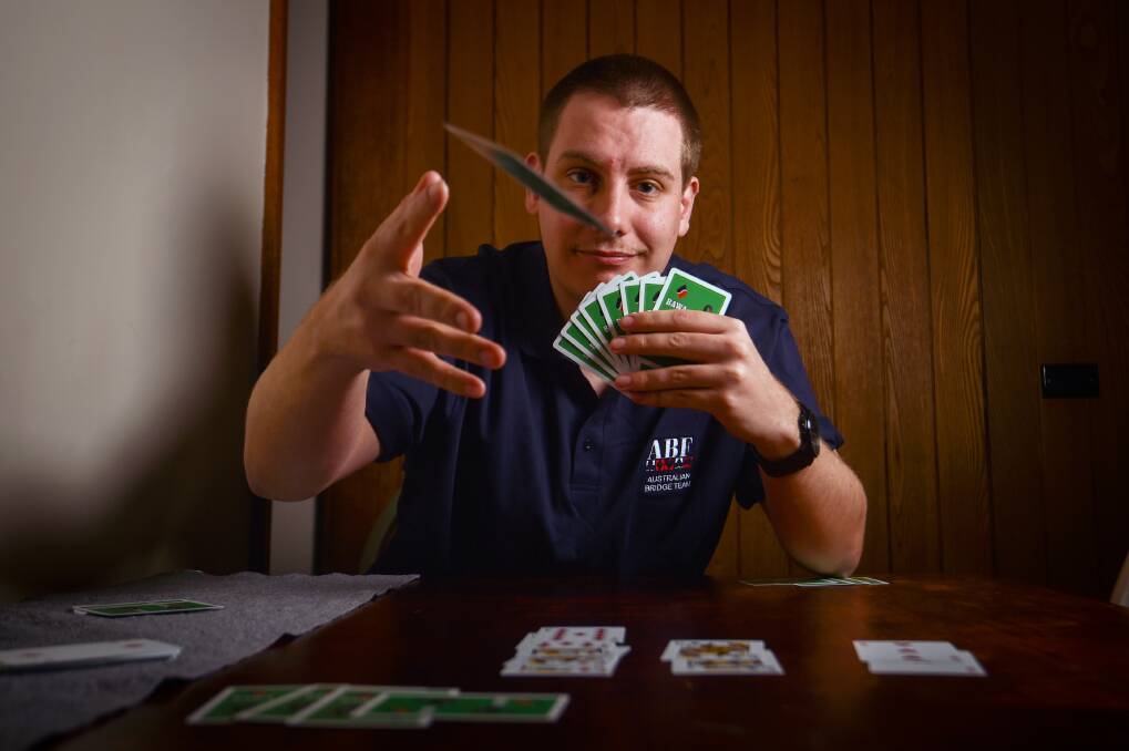 Cards master Sebastian Wright. Picture by Darren Howe
