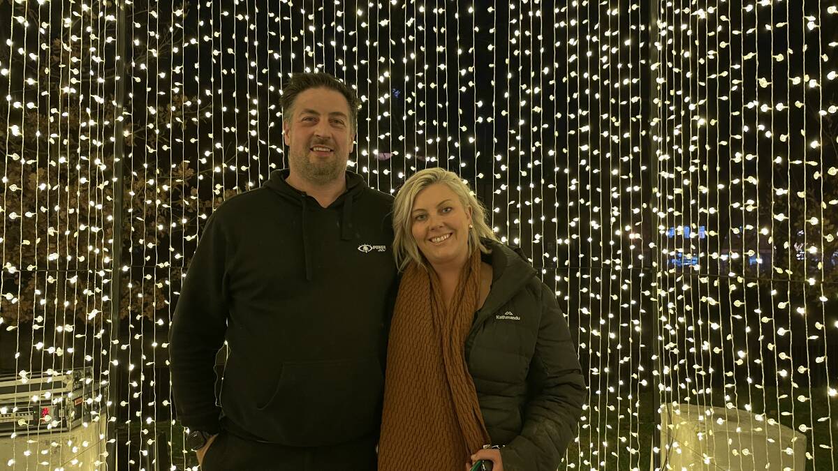  Grant and Alicia Villiers from PowerAV are the creators of Bendigo's Electric Wonderland. Picture by Jonathon Magrath