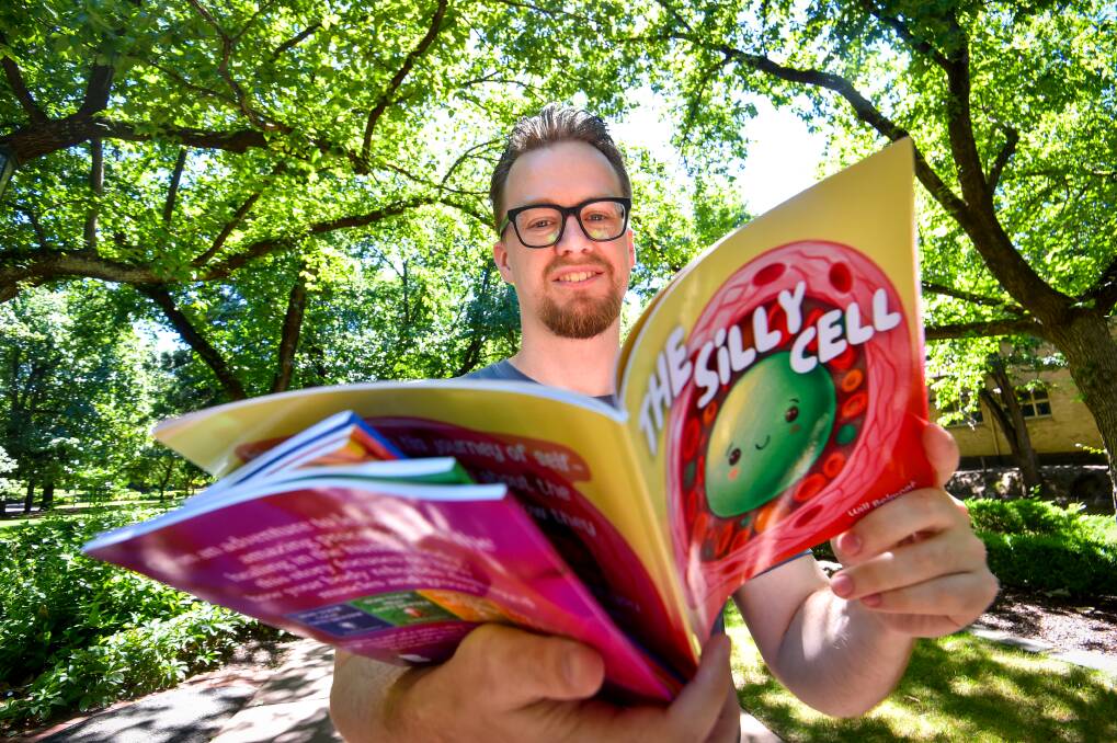Bendigo author Ariel William Belmont plans to release more books about the Silly Cell. Picture by Darren Howe.