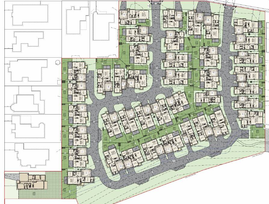Plans for a 41-strong housing development in Spring Gully. Picture supplied.