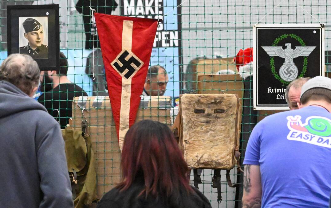 One stall at the Golden City collectors association event was openly displaying Nazi memorabilia and symbols.