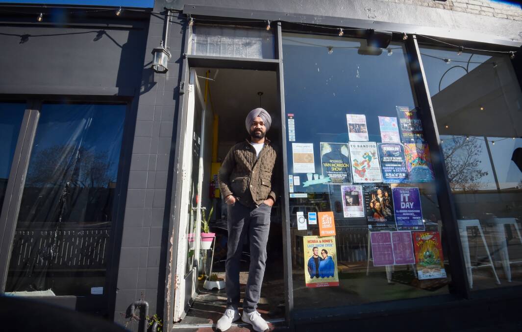 Karamjeet Singh is opening a new Indian restaurant in Lyttleton Terrace, where Cafe Cortille used to be. Picture by Darren Howe.