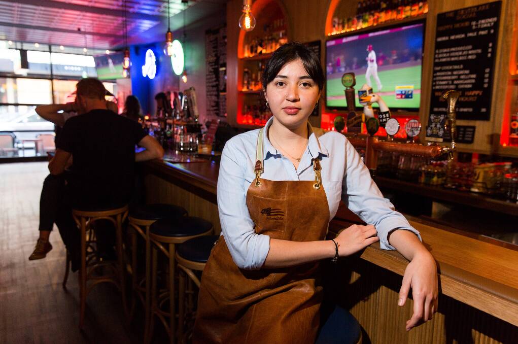 Bar worker Lizbeth Radilla has been hit by the penalty rate reductions. Picture: PAUL JEFFERS