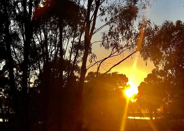 "#sunrise at #emucreek." Today's Instagram #picoftheday is by @equispired - tag your weather pics #bendigoweather and we'll feature the best ones here.