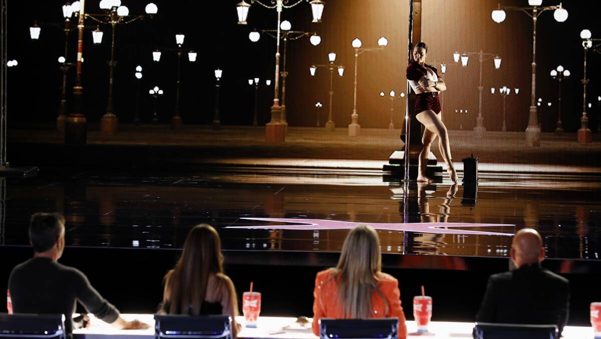 Former Warrnambool pole dancer Kristy Sellars finished second on America's Got Talent. She wins a car. Picture by Trae Patton/NBC