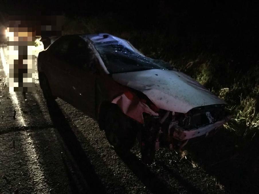 Police are investigating what is believed to be a single-car crash at Maiden Gully on Christmas night. Picture: SUPPLIED