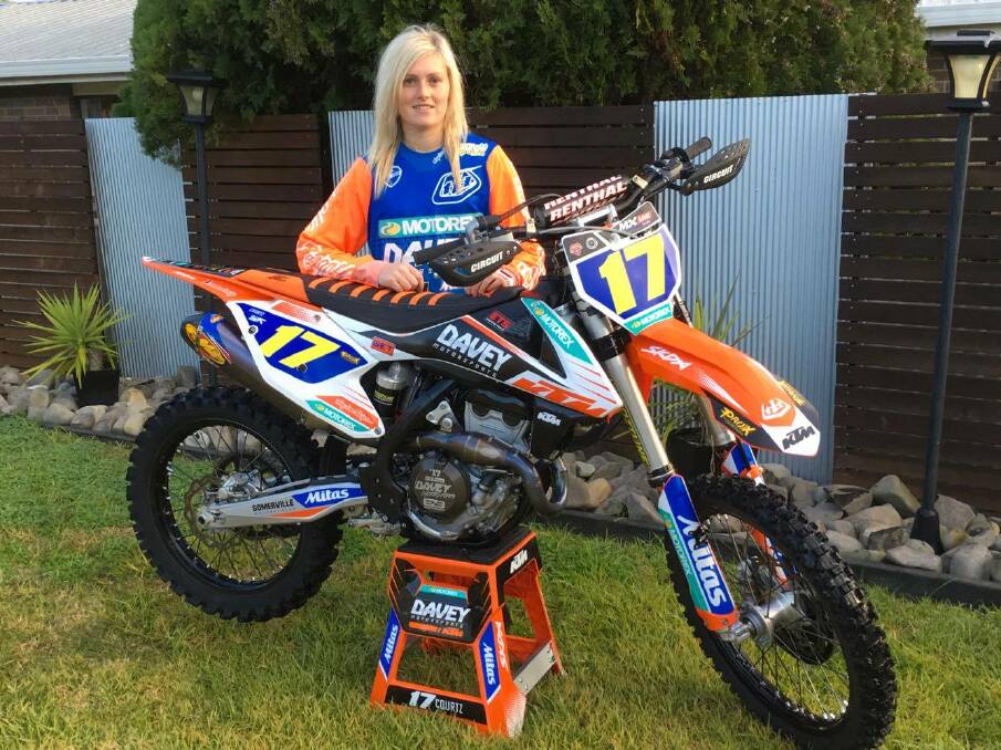 OPPORTUNITY: Bendigo's Courtney Whyte-Dennis is preparing to compete at the FIM Women’s Motocross World Championship in Europe. 