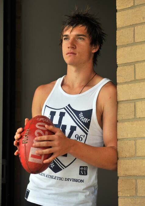 Dustin Martin on the eve of the AFL Draft in 2009.