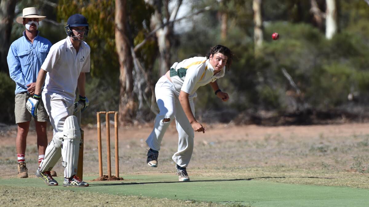 ECONOMICAL: Kingower's Jayden Leach conceded just 11 runs off 10 overs against Wedderburn in the weekend's Upper Loddon semi-final, which his side won.