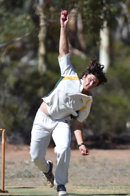 WELL BOWLED: Kingower's Jayden Leach has claimed 20 wickets this season. Picture: GLENN DANIELS