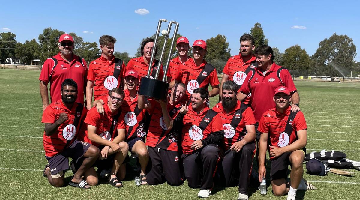 Bendigo's Sporties Spitfires team that won Sunday's GVBBL final against the Hurley Hotel Hounds. Picture by Travis Harling