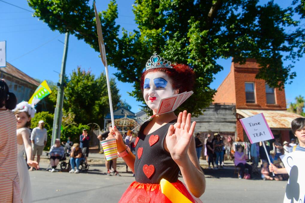 A girl takes part in Maldon's Easter parade. Picture by Darren Howe.