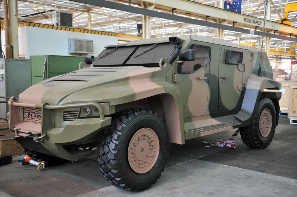 A Hawkei vehicle. Picture is a file photo.