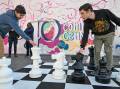 Caleb Sing takes on Brayden Mertz in an epic game of chess. Picture by Enzo Tomasiello