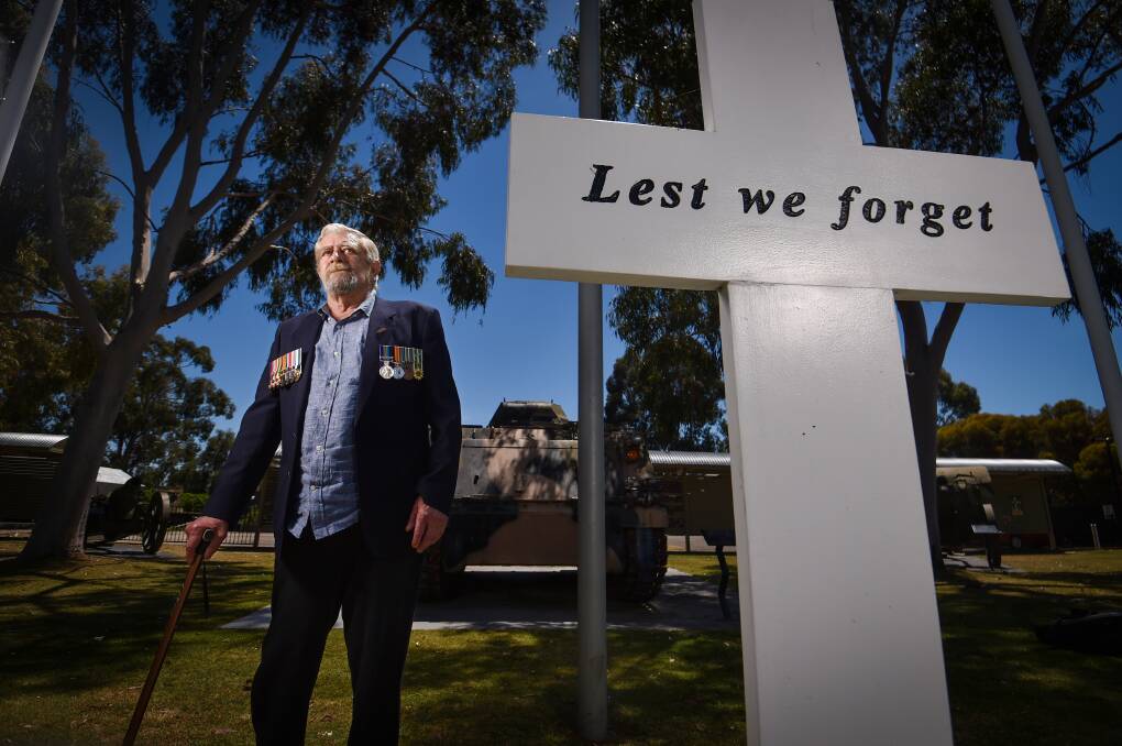 Barry Mannix is a Vietnam War veteran reflecting on the importance of remembering. Picture by Darren Howe