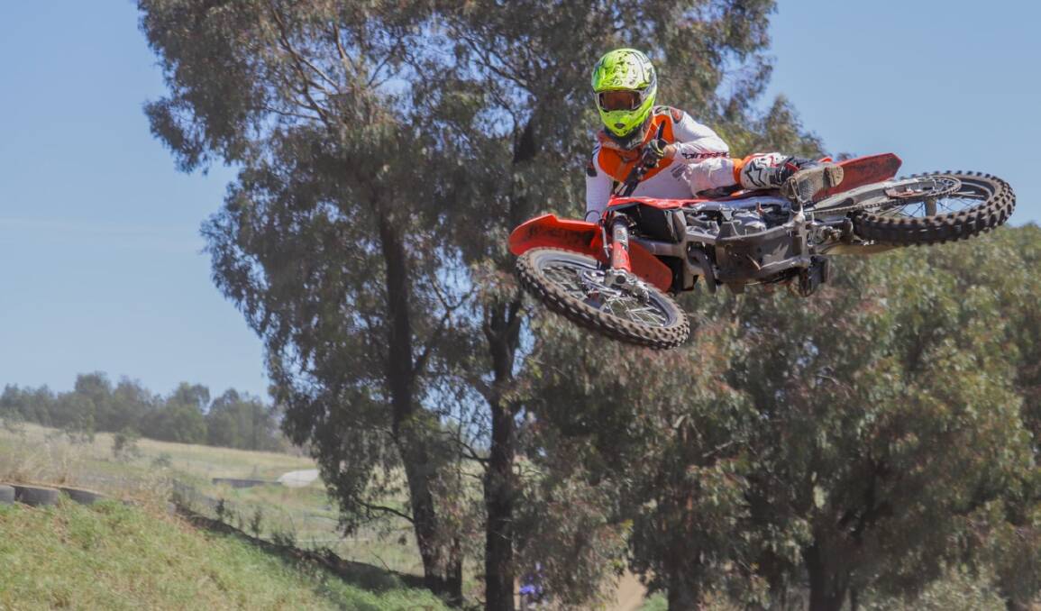 Ryder Favaloro showcases his motocross skills. Picture is supplied. 