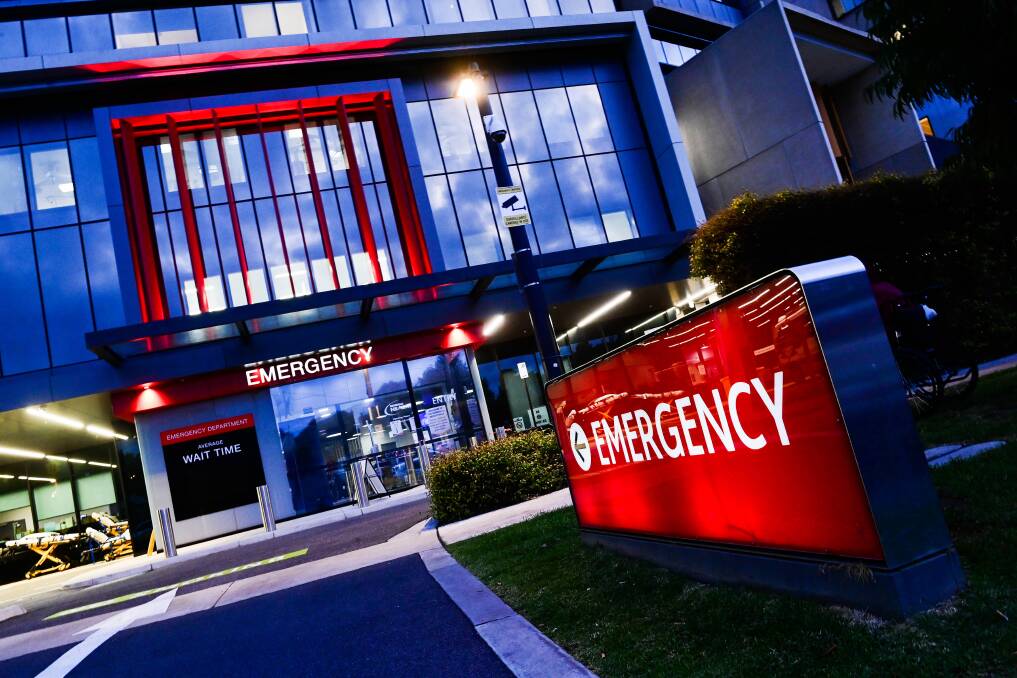 An entrance to the Bendigo Health Emergency Department. Picture by Brendan McCarthy