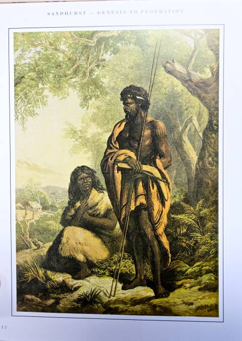 A historic image depicts Traditional Owners.