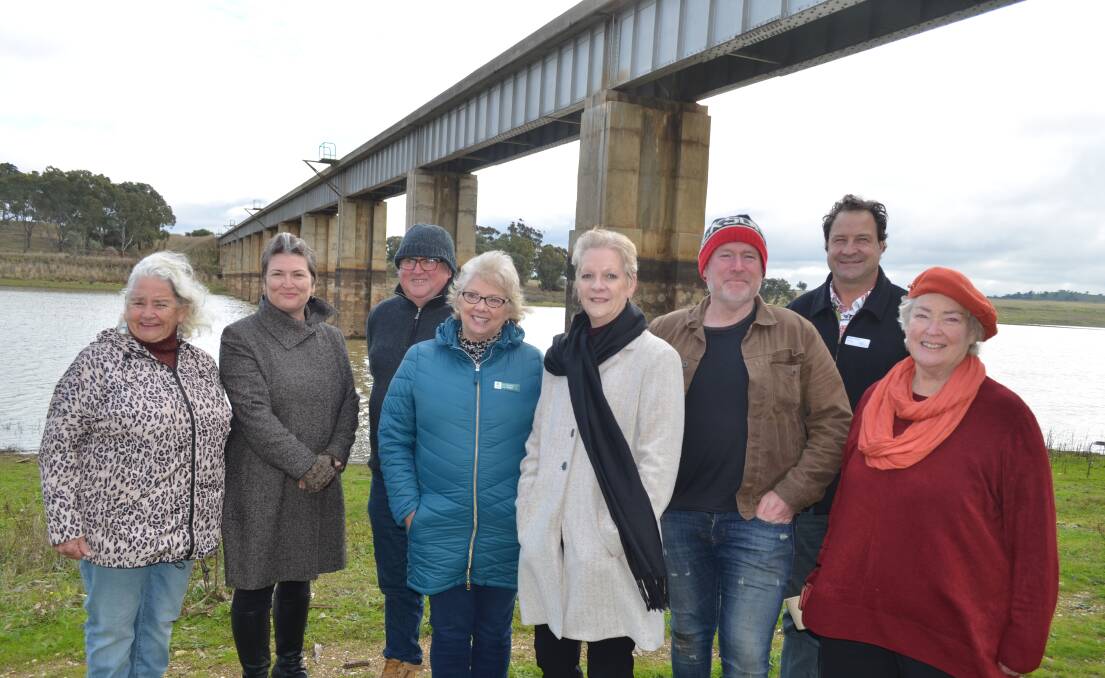 PLANNING: Bendigo West MP Maree Edwards (centre) with Castlemaine-Maryborough Rail Trail, Central Goldfields Shire and Mount Alexander Shire representatives. Picture: SUPPLIED