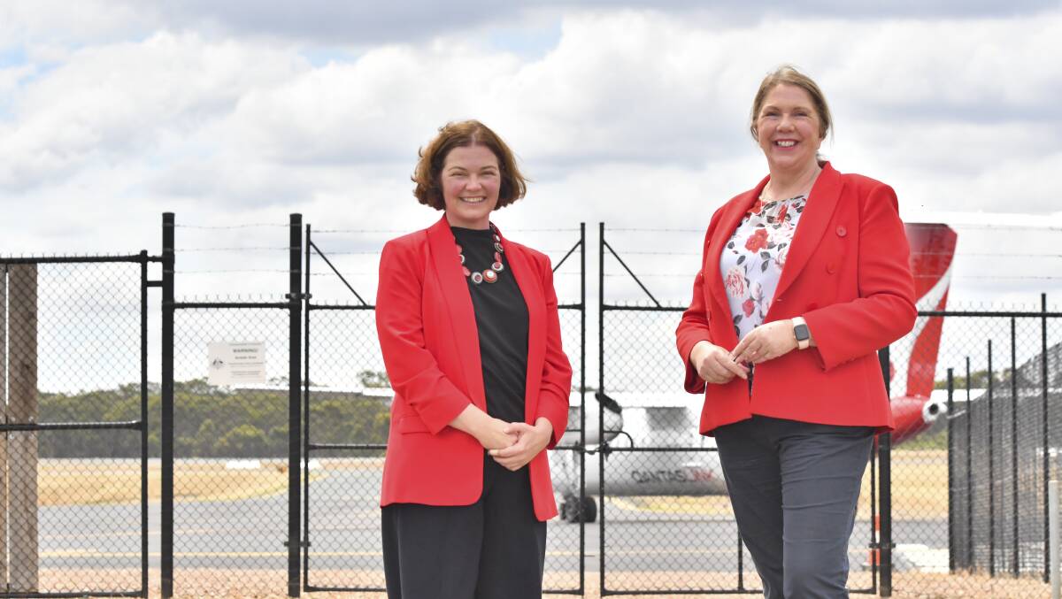 Federal politicians Lisa Chesters and Catherine King. Picture: NONI HYETT