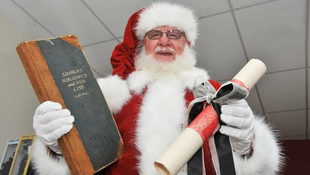 Arthur Marchant as Santa in 2013.